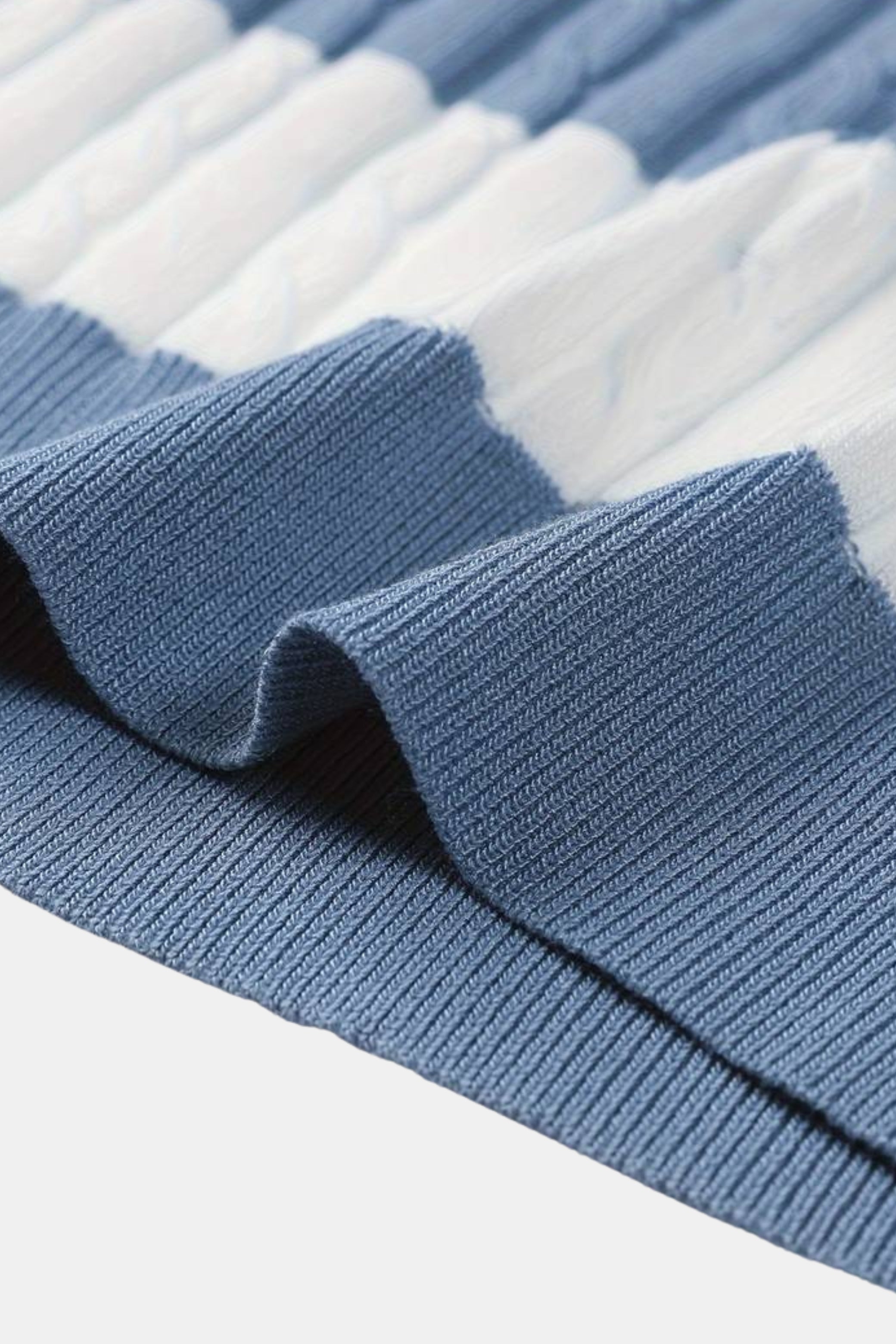 Voro White Stripe Polo