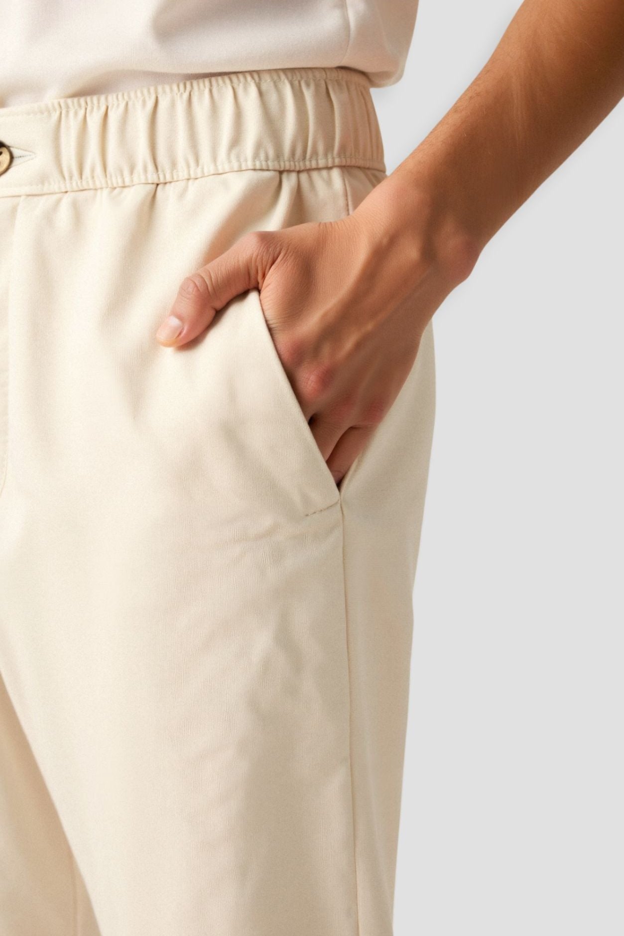 VORO Regular Fit Linen Loose Pants
