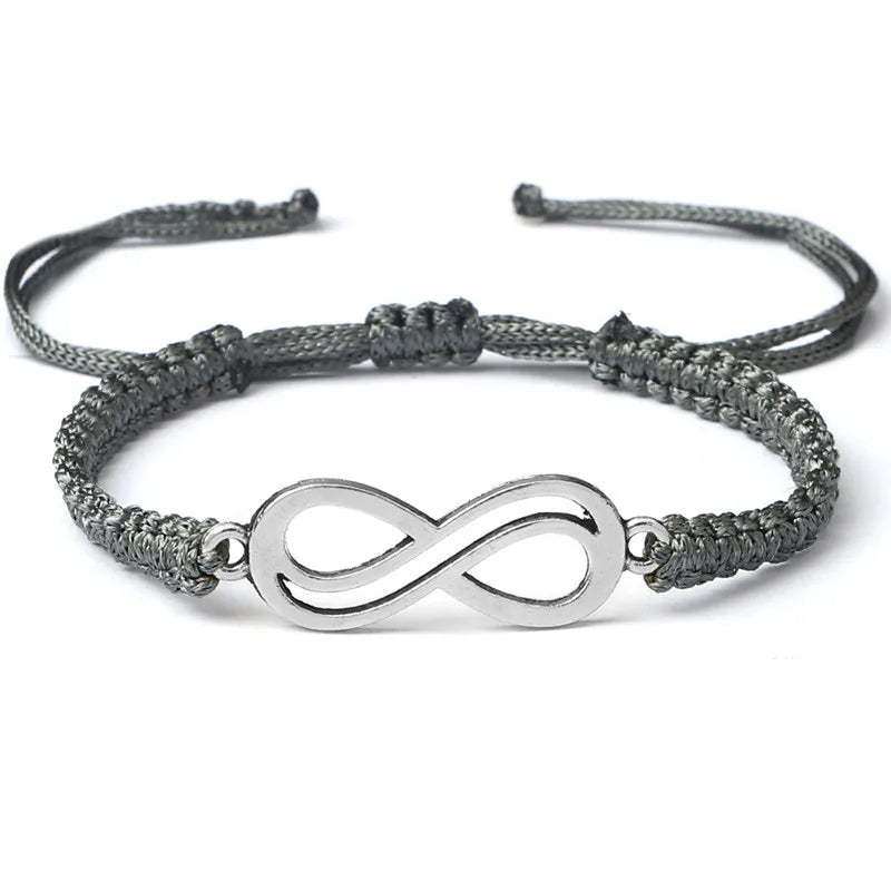 Classic Infinity Bracelet Friendship Braided Adjustable For Couples Men Women Handmade String Charms Bracelets&Bangles Jewelry