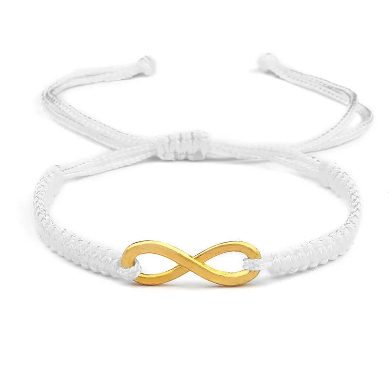 Classic Infinity Bracelet Friendship Braided Adjustable For Couples Men Women Handmade String Charms Bracelets&Bangles Jewelry