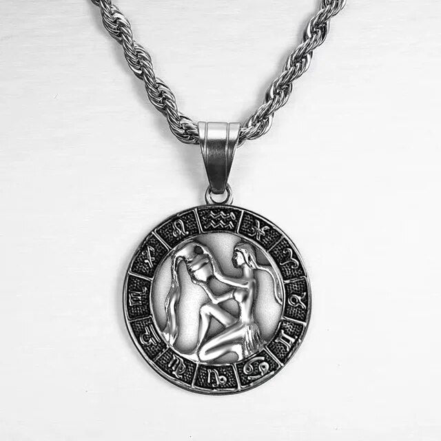 VORO- Zodiac Sign Necklace - Silver