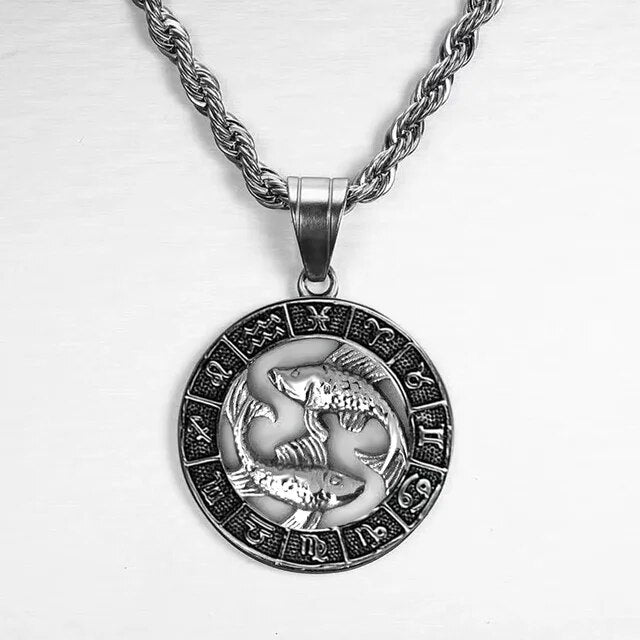 VORO- Zodiac Sign Necklace - Silver