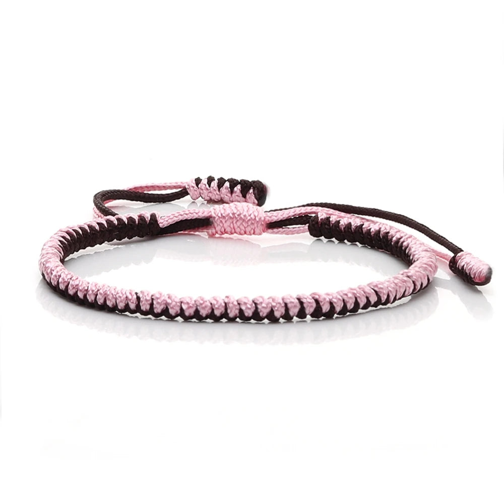 Brown String Braided Bracelet Handmade Adjustable Woven Rope Charm Bracelet For Women Men Homme Fashion Jewelry Best Friend Gift