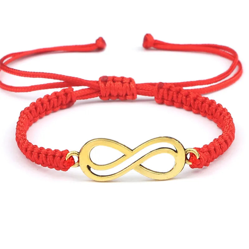 Classic Infinity Bracelet Friendship Braided Adjustable For Couples Men Women Handmade String Charms Bracelets&Bangles Jewelry
