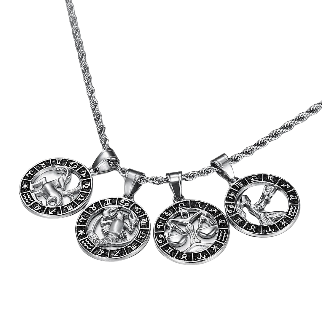 VORO- Zodiac Sign Necklace - Silver