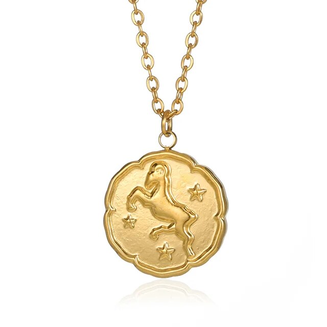 VORO - Zodiac Sign Necklace - Gold