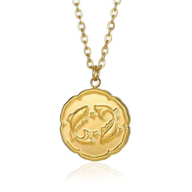 VORO - Zodiac Sign Necklace - Gold