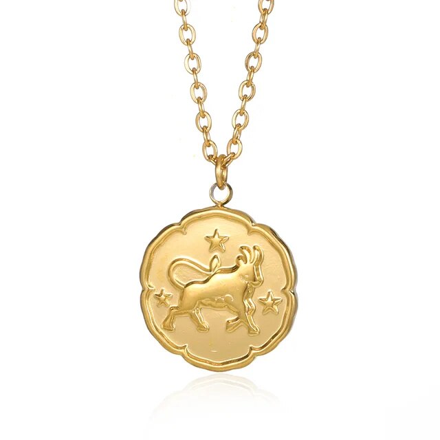VORO - Zodiac Sign Necklace - Gold