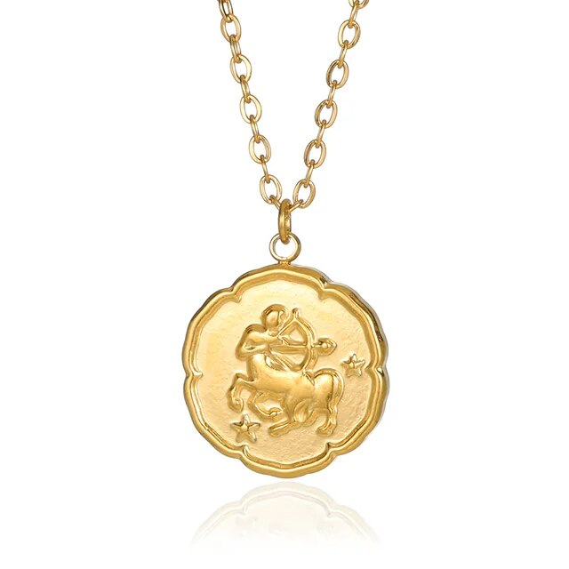 VORO - Zodiac Sign Necklace - Gold