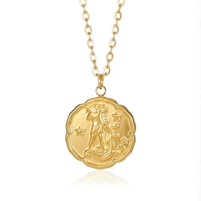 VORO - Zodiac Sign Necklace - Gold