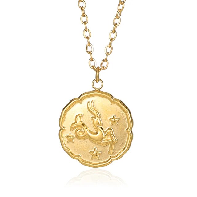 VORO - Zodiac Sign Necklace - Gold
