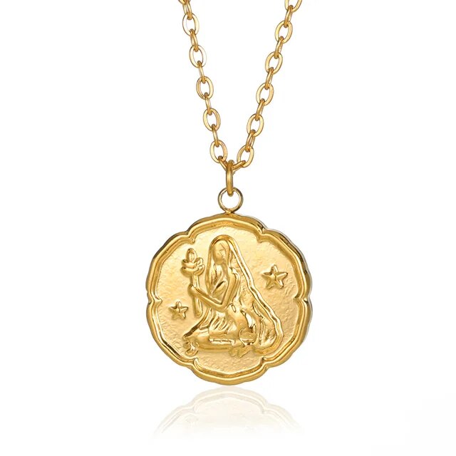VORO - Zodiac Sign Necklace - Gold