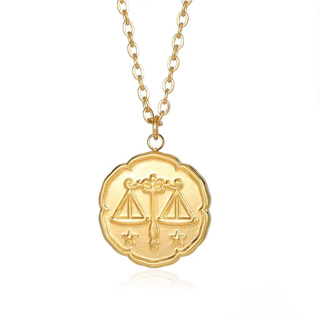 VORO - Zodiac Sign Necklace - Gold