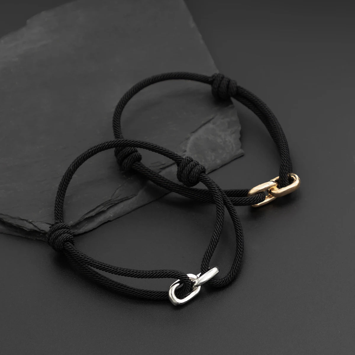 IIngemark gótico artesanal ajustável corda corrente pulseiras para homens simples metal link braclet homme acessórios namorado pulseira