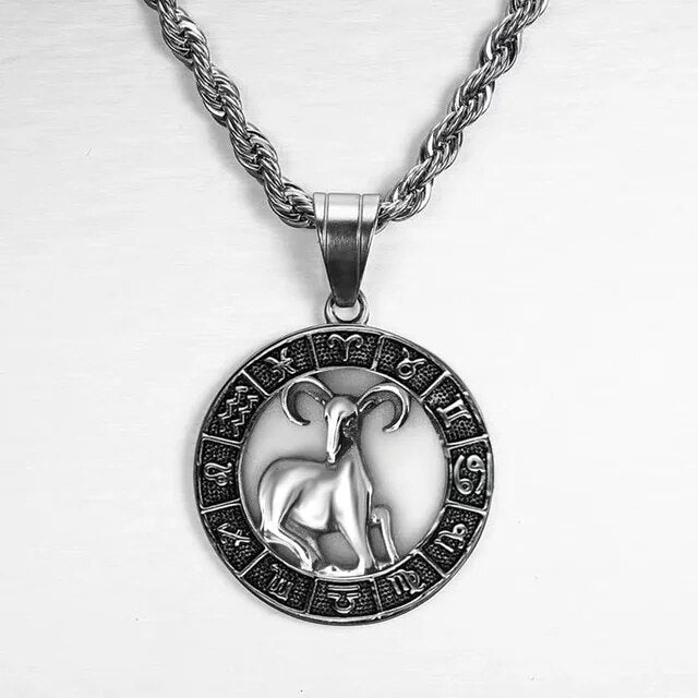 VORO- Zodiac Sign Necklace - Silver