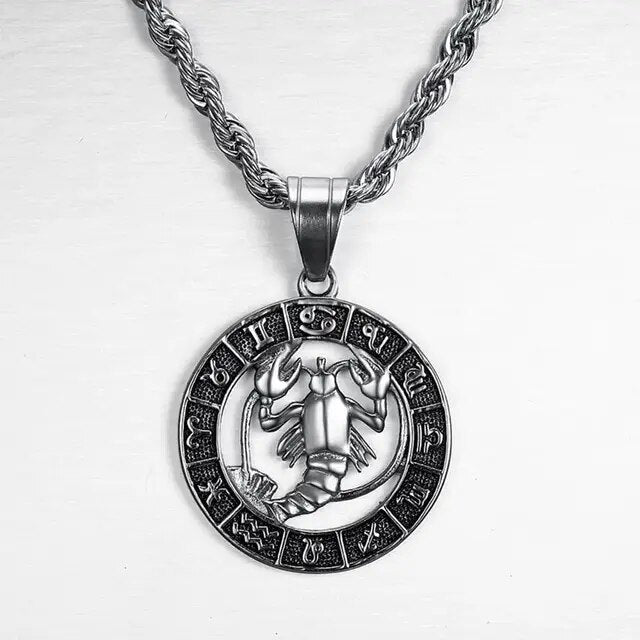 VORO- Zodiac Sign Necklace - Silver