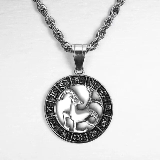 VORO- Zodiac Sign Necklace - Silver