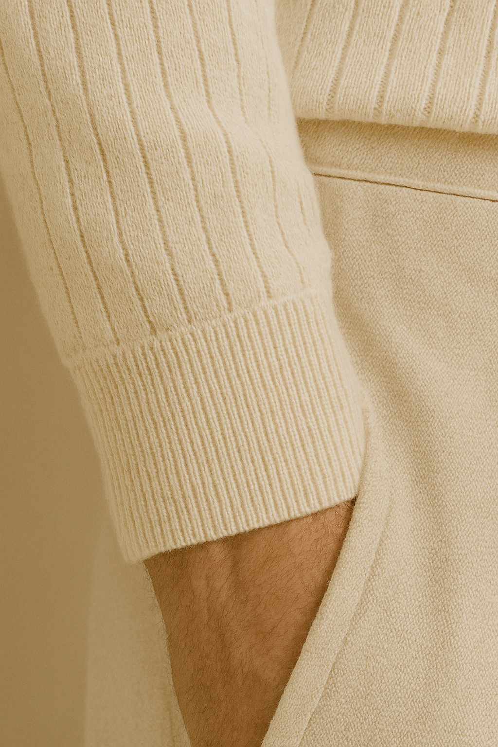 VORO Striped Long Sleeve Polo